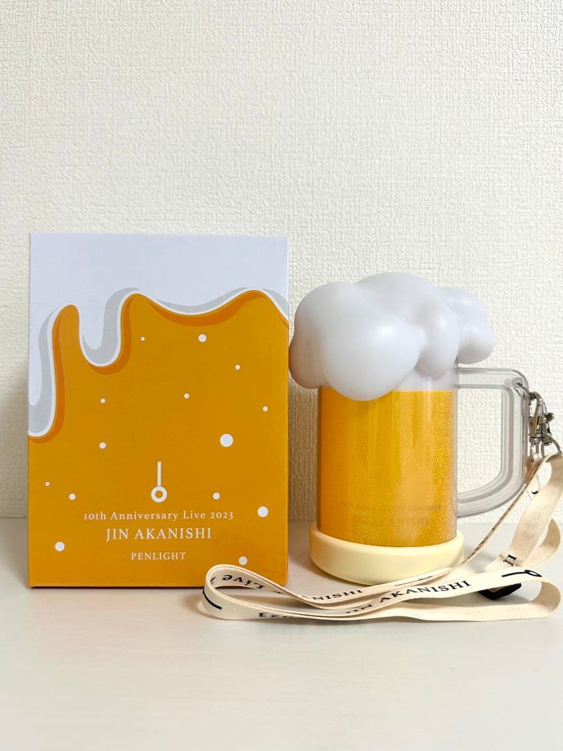 JIN AKANISHI ビールジョッキ型ペンライト 赤西仁 - メルカリ