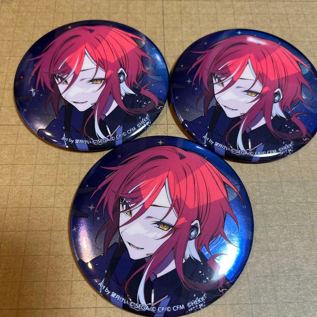 あんスタ プロセカ コラボグッズ メタリック 缶バッジ 逆先夏目3個