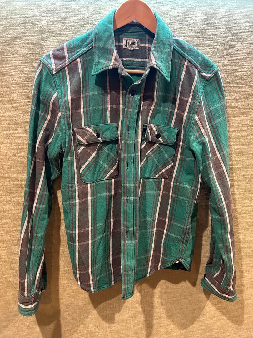 JELADO チェック柄ネルシャツ サイズ16