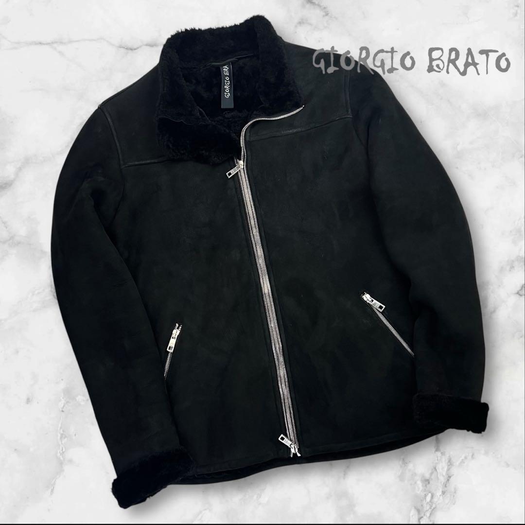 定価約30万 美品 GIORGIO BRATO ムートンジャケット 44 羊革 - メルカリ