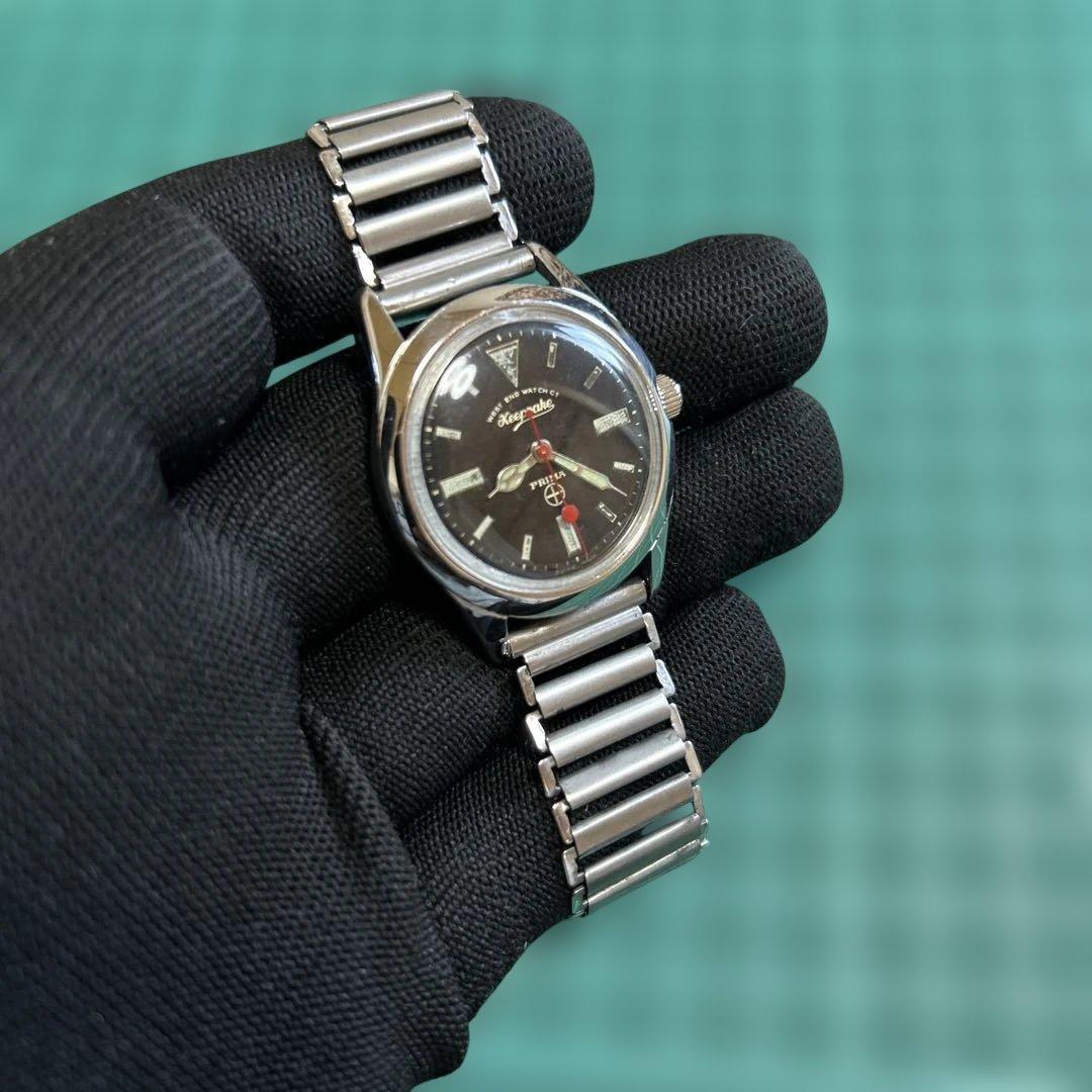 WEST END WATCH手巻き時計 黒文字盤 ステンレス - メルカリ