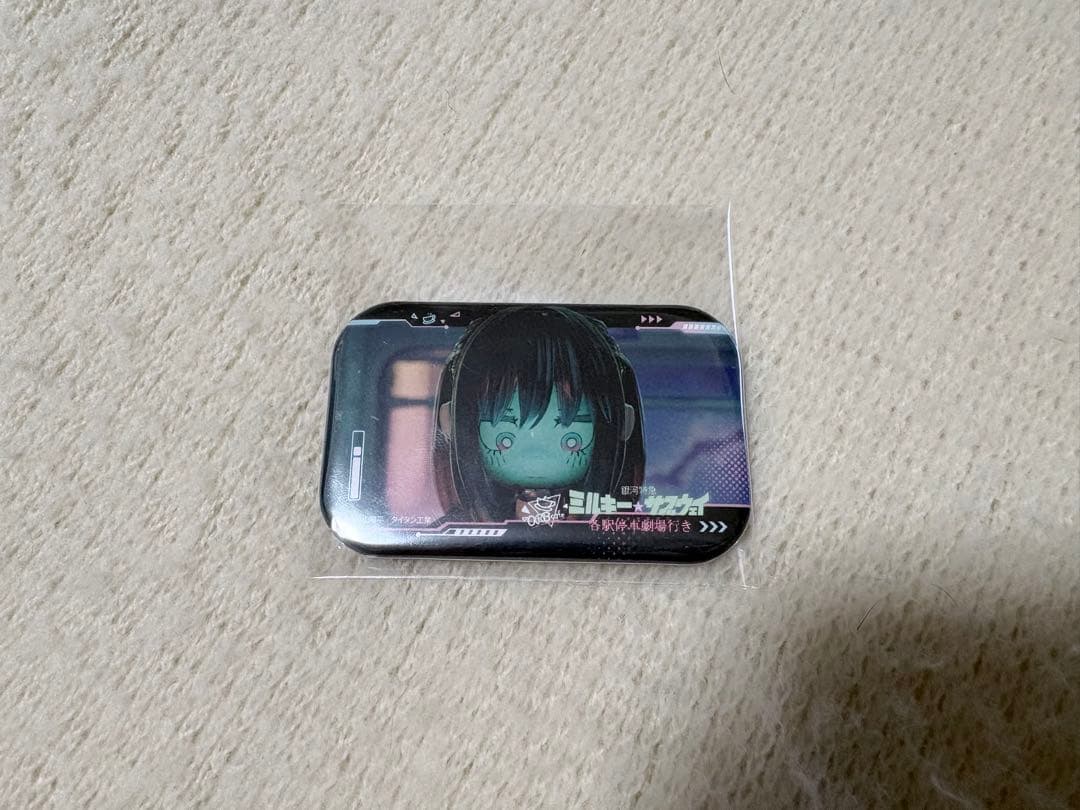 銀河特急 ミルキー⭐︎サブウェイ】ORBcafe スクエア缶バッジ - マキナ