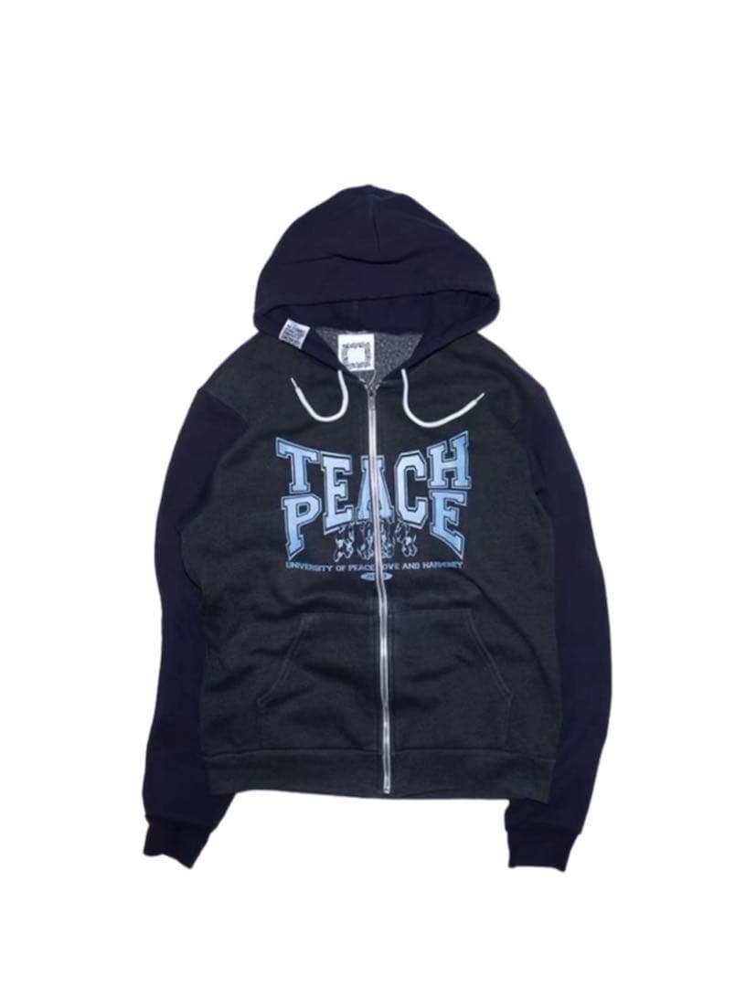 Slinky.2020 パーカー slinky.2020 Tech Peace Hoodie, Multi Color Zip Hoodie Available in