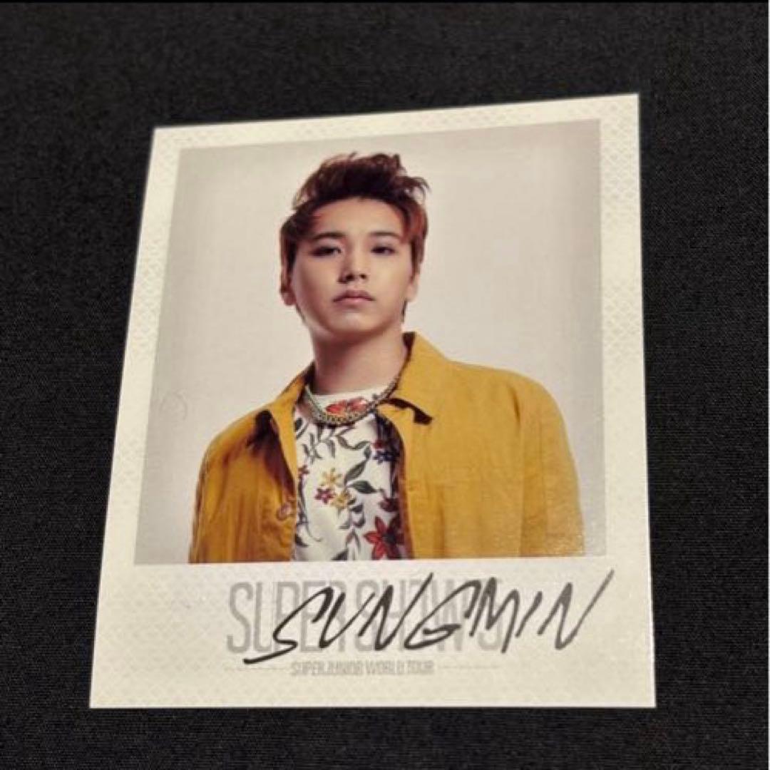 SUPERJUNIOR SUPERSHOW5 ソンミン サイン入り チェキ - メルカリ