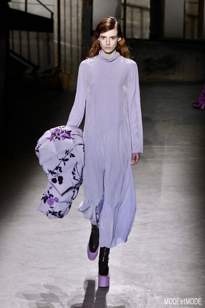 Dries Van Noten サイドゴア　プラットフォーム　ブーツ ラベンダー