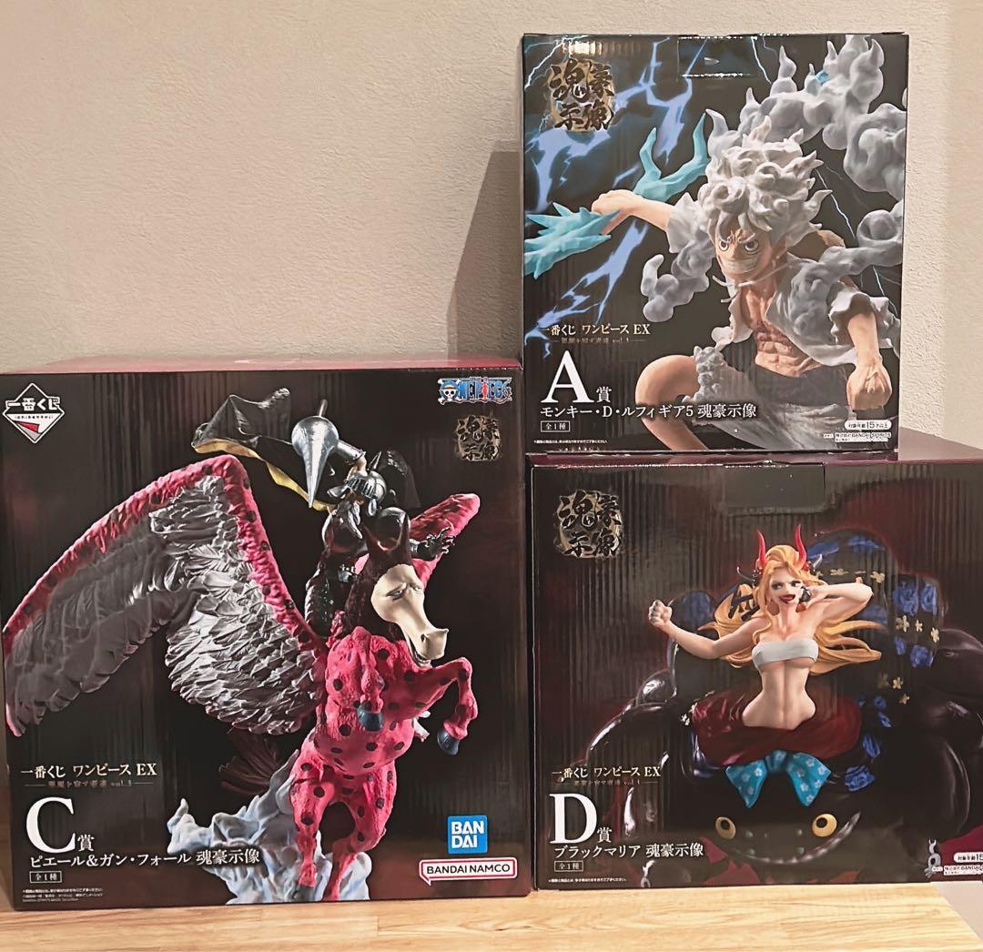 一番くじ　ワンピース EXシリーズ フィギュアA賞C賞D賞　3体セット 一番くじ ワンピース EX 悪魔を宿す者達 vol.3 C賞 D賞 E賞 - メルカリ