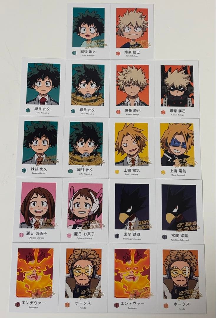 ヒロアカ Wariふぉと！ガチャ カードダス セット まとめ売り - メルカリ