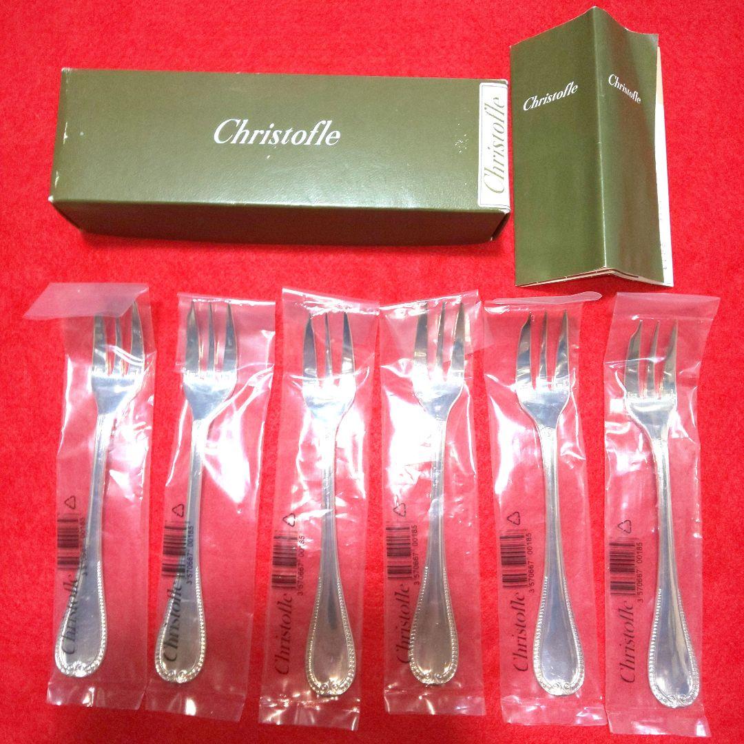 未使用 Christofle クリストフル ケーキフォーク 6本セット