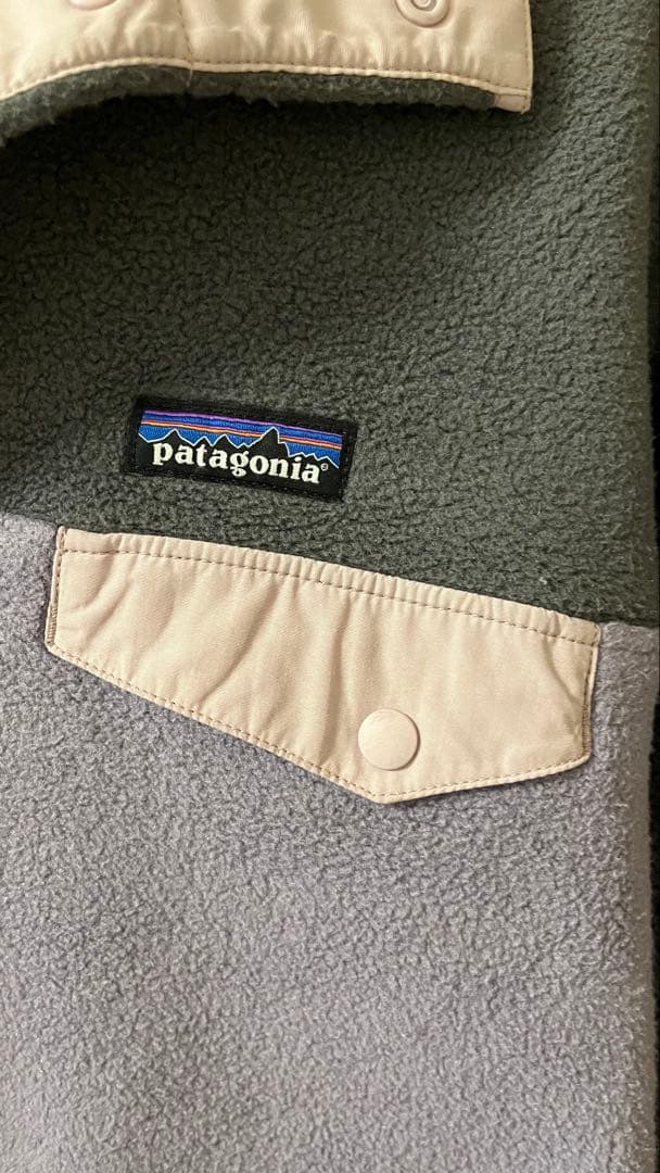 18年製 patagonia シンチラスナップT グレー/ピンク/パープル M - メルカリ