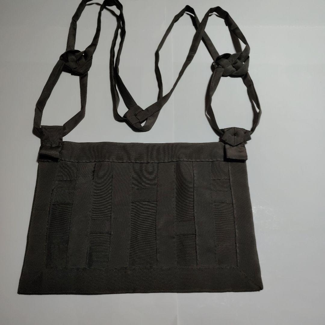 ホワイトコアラ 真言宗(法衣)正絹　焦げ茶色 小野塚五条タイプ略袈裟 鈴木法衣店 / 絽小野塚五條（威儀細） 無紋