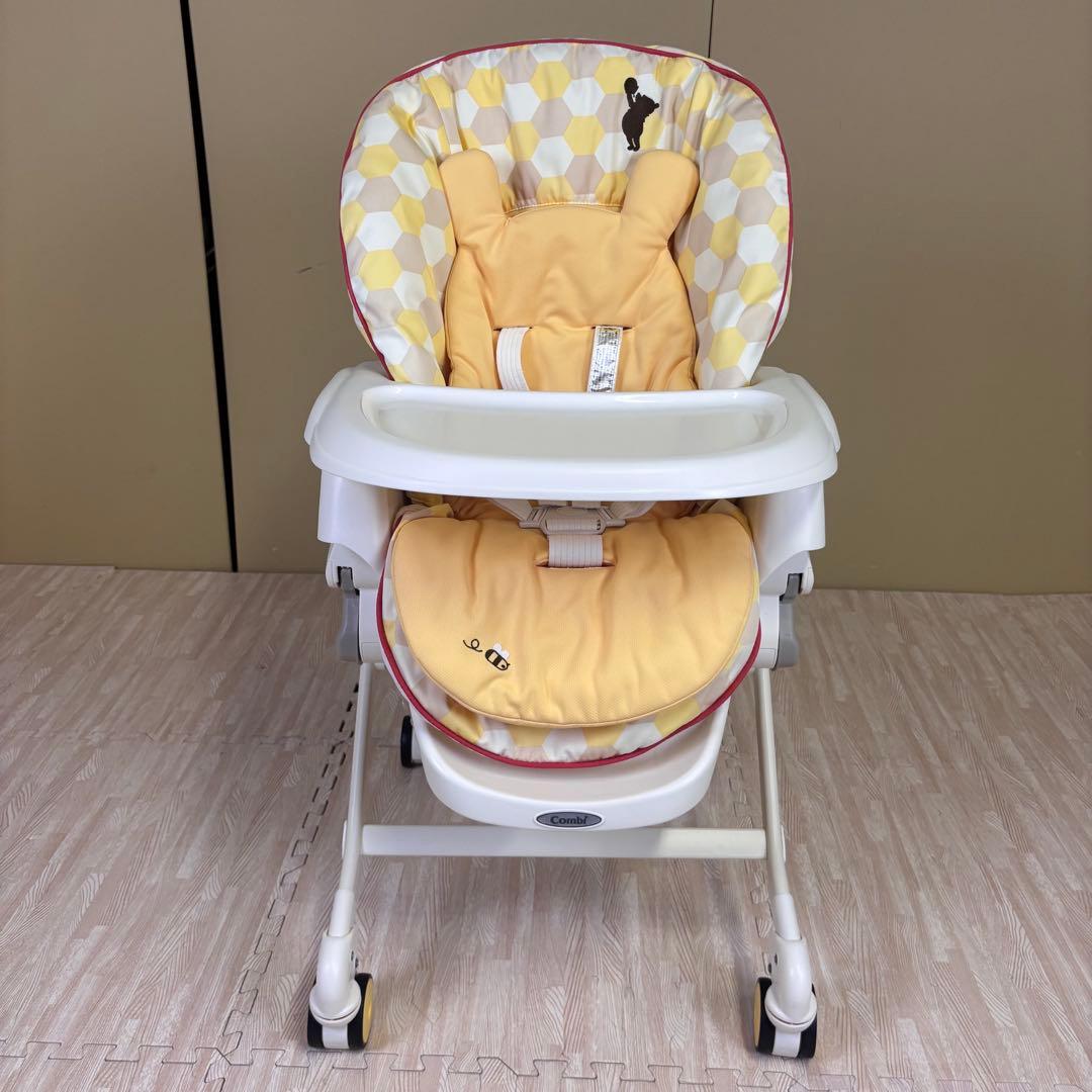 極上クリーニング済 ☆美品☆ コンビ ハイローベッド＆チェア くまの