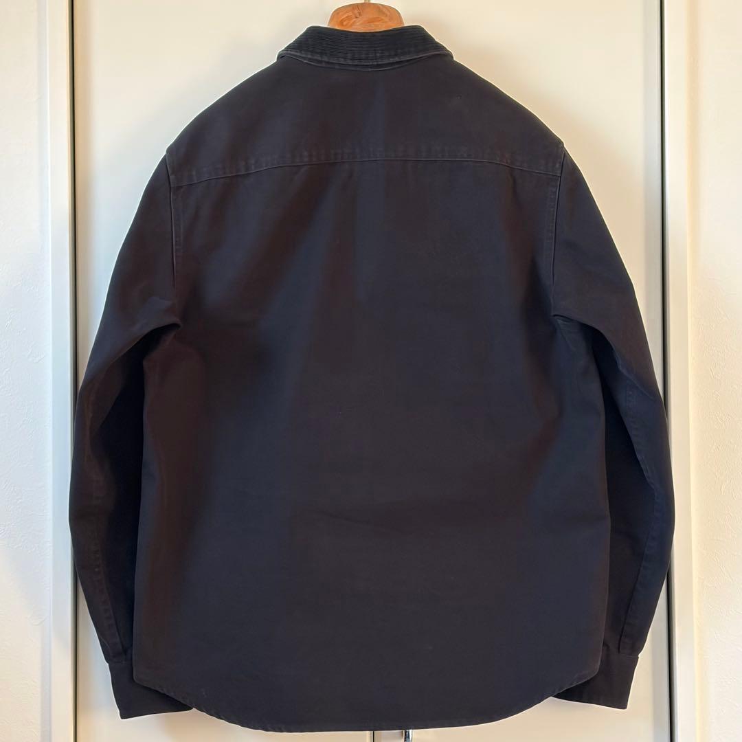 Supreme Canvas Shirt スクリプトロゴ キャンバス 黒 M