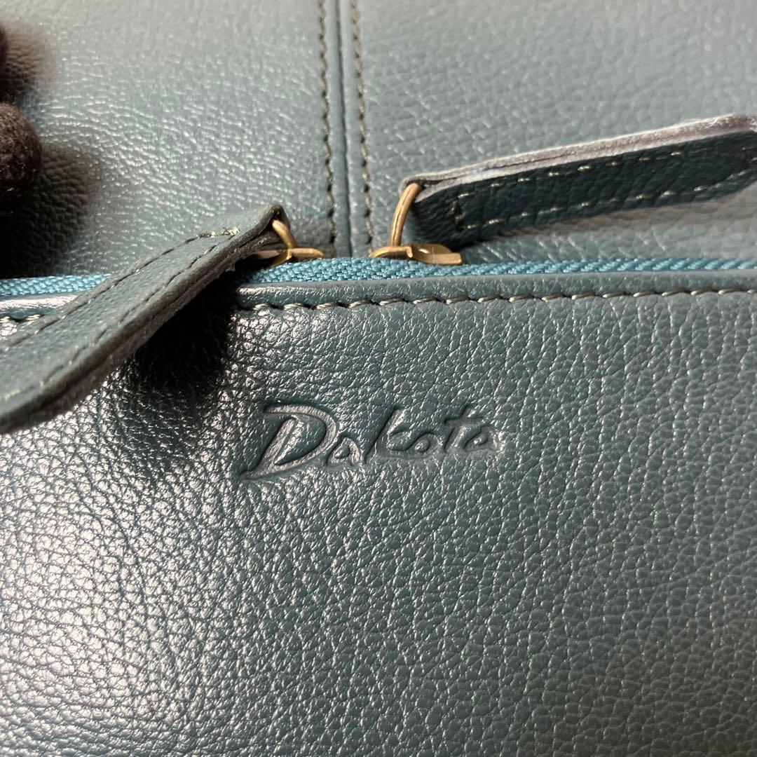 未使用級✨ダコタ ファレル シボ 山羊革 レザー A4可 ロゴ型押し