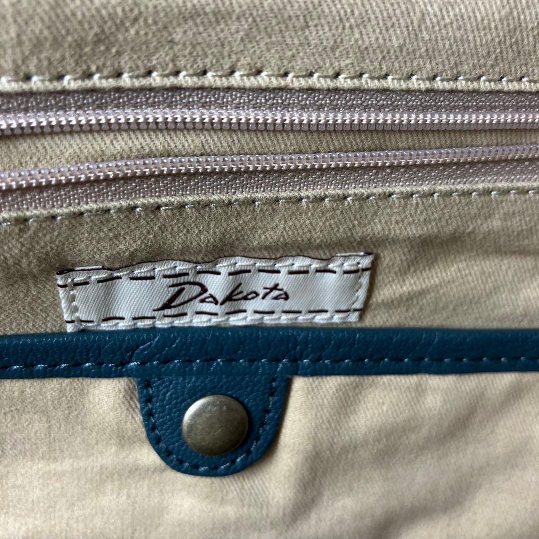 未使用級✨ダコタ ファレル シボ 山羊革 レザー A4可 ロゴ型押し