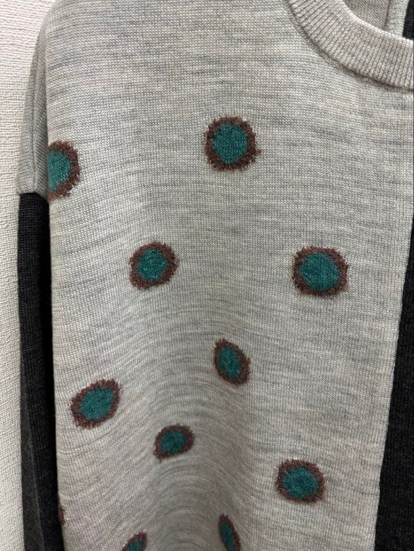 名作 ☆新品☆ M.＆KYOKO モヘヤ混アシンメトリーデザイン ニット