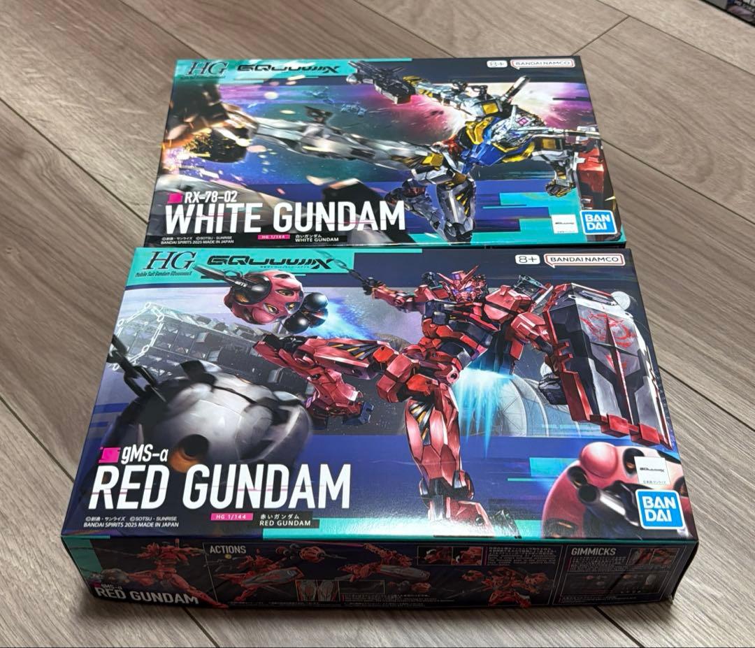 機動戦士ガンダムジークアクスHG1/144白いガンダム 赤いガンダムセット