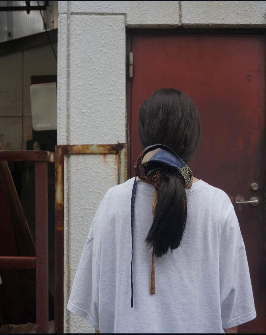 tope. choucalf ビンテージネクタイ地　ヘッドピース