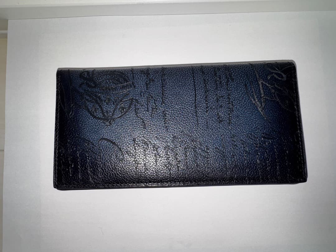 ベルルッティ　ロングウォレット　インディゴデニム