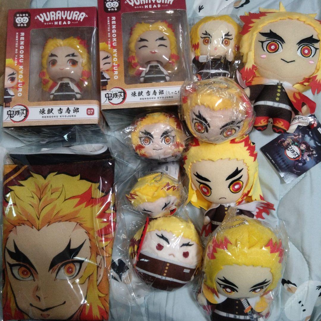 鬼滅の刃 煉獄杏寿郎 ゆらゆらヘッド ぬいぐるみ まとめ売り もちころりん
