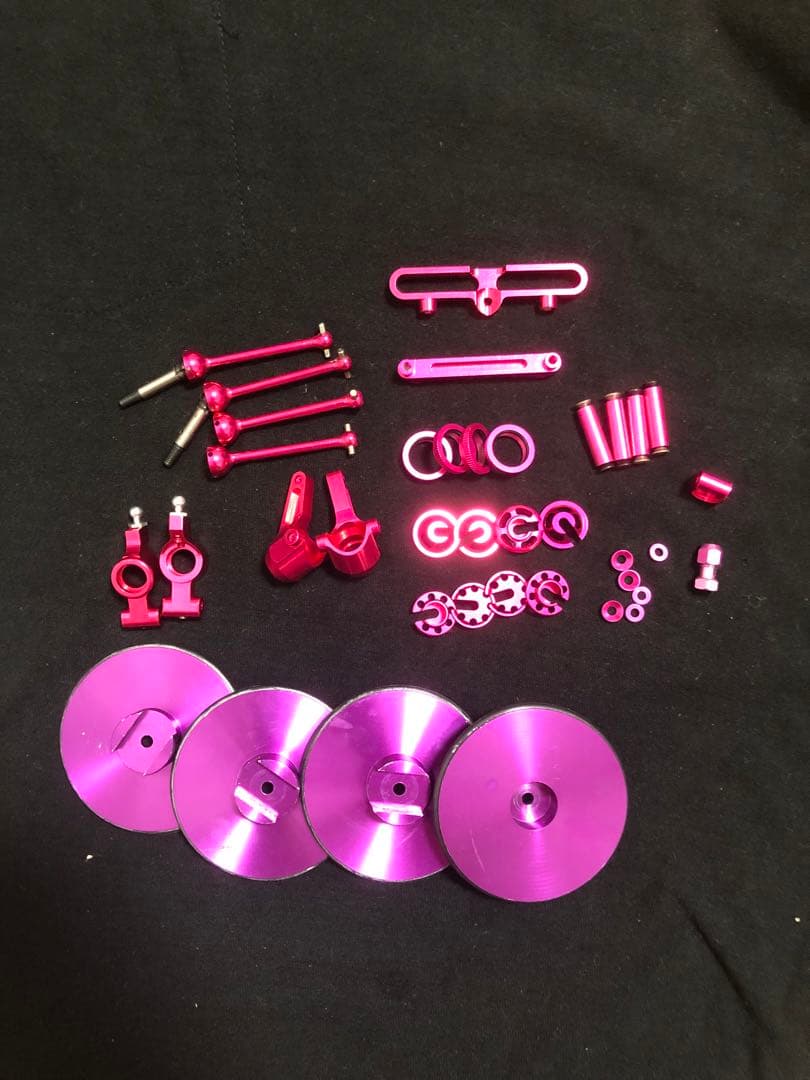 アルミパーツセット（パープル）ヨコモ　ae RC-10TC3用