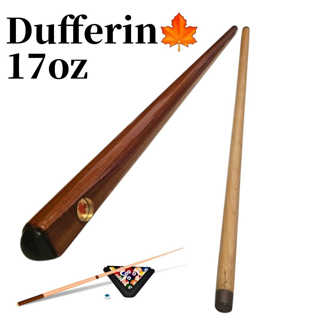 ビリヤード キュー Dufferin ダファリン 17oz メープル ロゴ入り ダファリン キュー DUF-452 (カナディアンハードメープルシャフト装備
