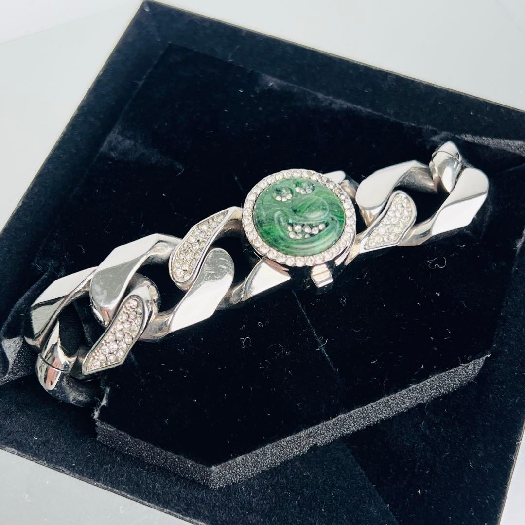 美品・希少 Dior ケニーシャーフ コラボ ブレスレット ラインストーン 喜平