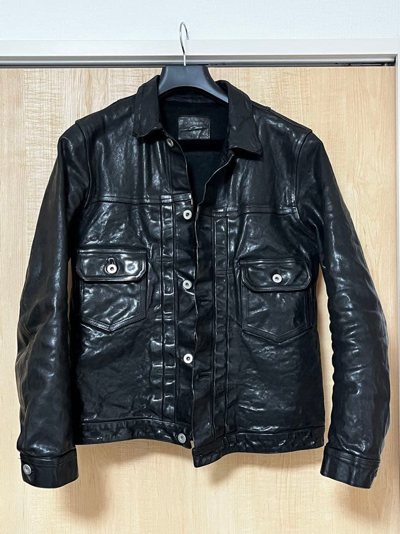 BACKLASH イタリーショルダー ガーメントダイ レザー2ndジャケット