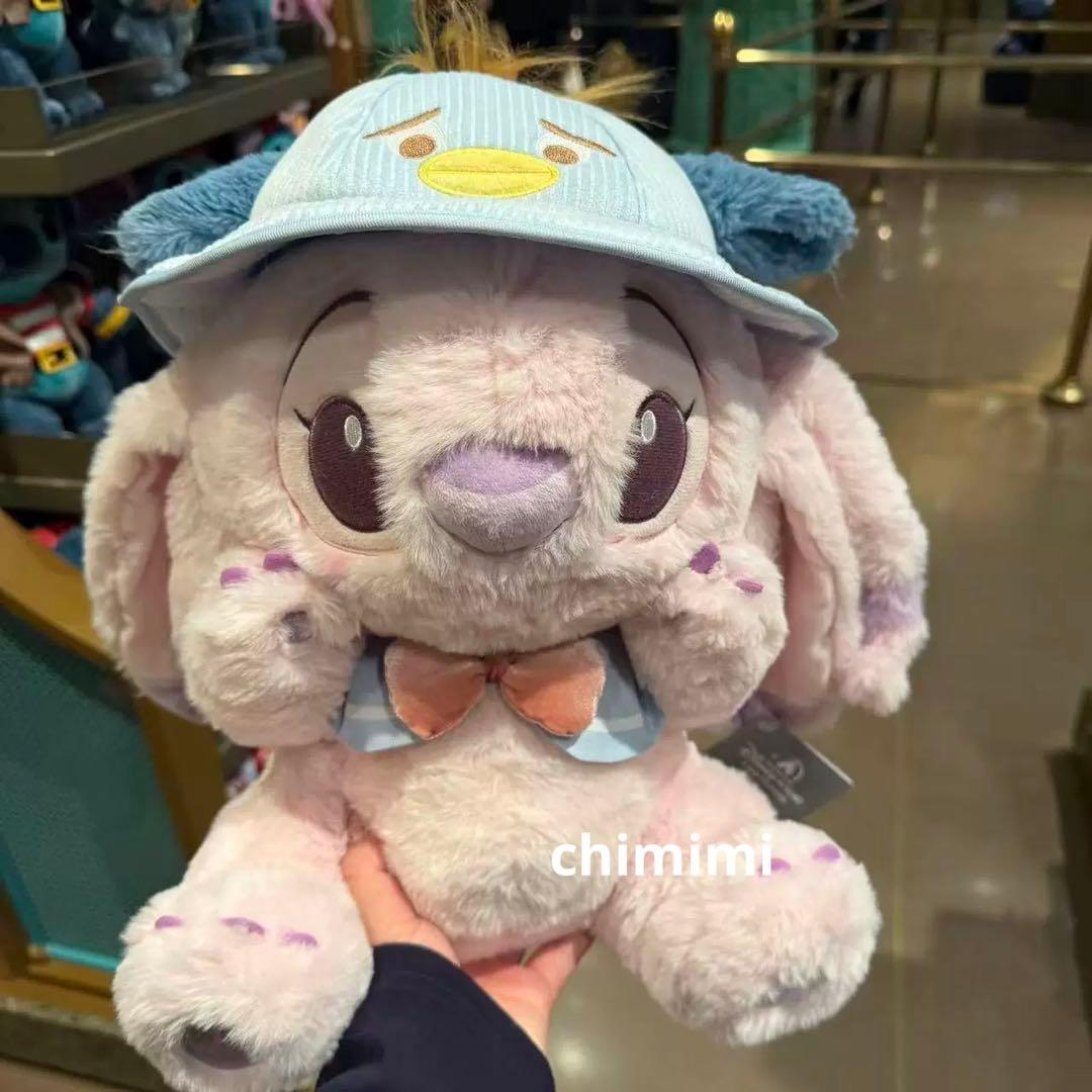上海ディズニー　小さい旅人　スティッチ　エンジェルぬいぐるみ