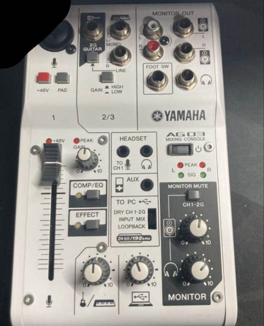 YAMAHA AG 03 ミキシングコンソール オーディオインターフェース
