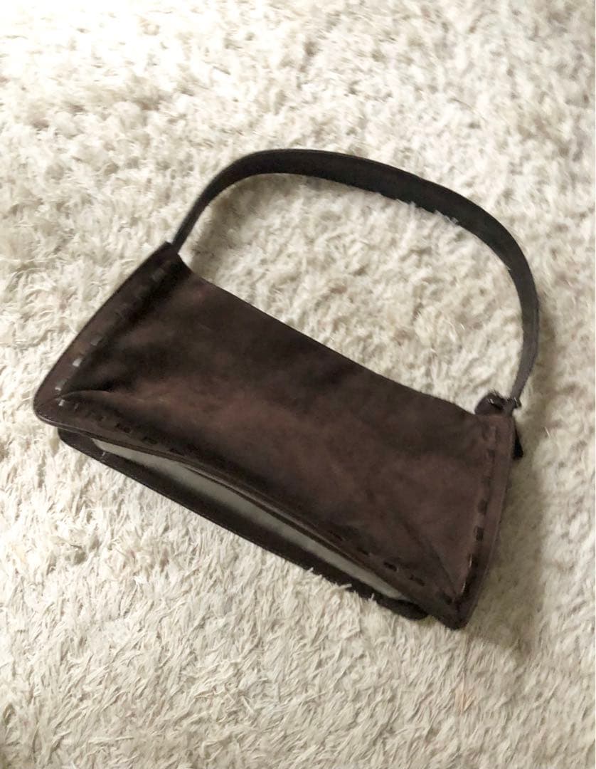 コーチ スエード レディワンハンドル ハンドバッグ ダークブラウン コーチ COACH COACH ハンドバッグ CU068 BROOKLYN SB 28 （B4CBD/DARK
