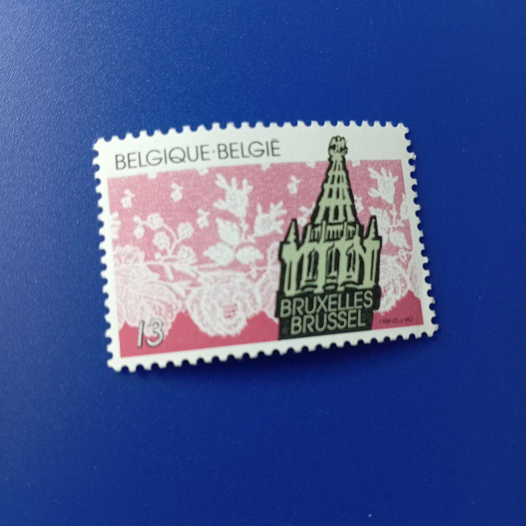 9611 外国切手 ベルギー 伝統的なボビンレースと歴史的建造物 3枚