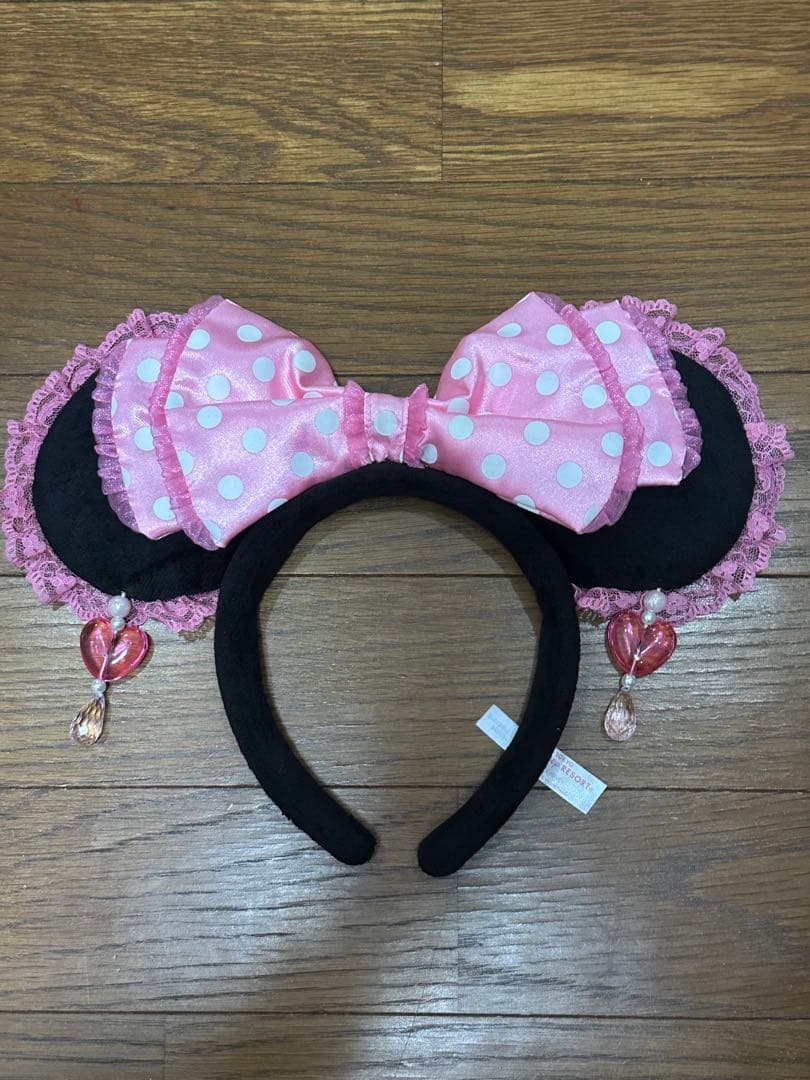 ミニーフリルカチューシャピンク