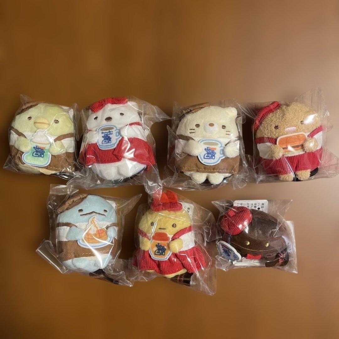 すみっコぐらし　コメダ珈琲　コラボ　てのりぬいぐるみ　7種 コメダ珈琲店×すみっコぐらし」コラボレーション コメダ珈琲店の人気