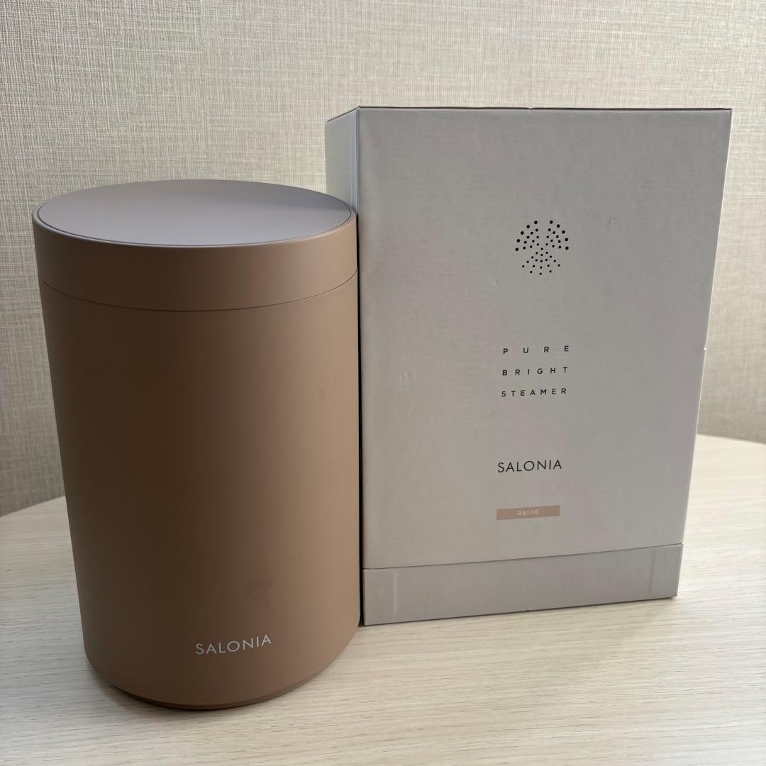 SALONIA ピュアブライトスチーマー ベージュ美顔器 SAL22207BE - メルカリ