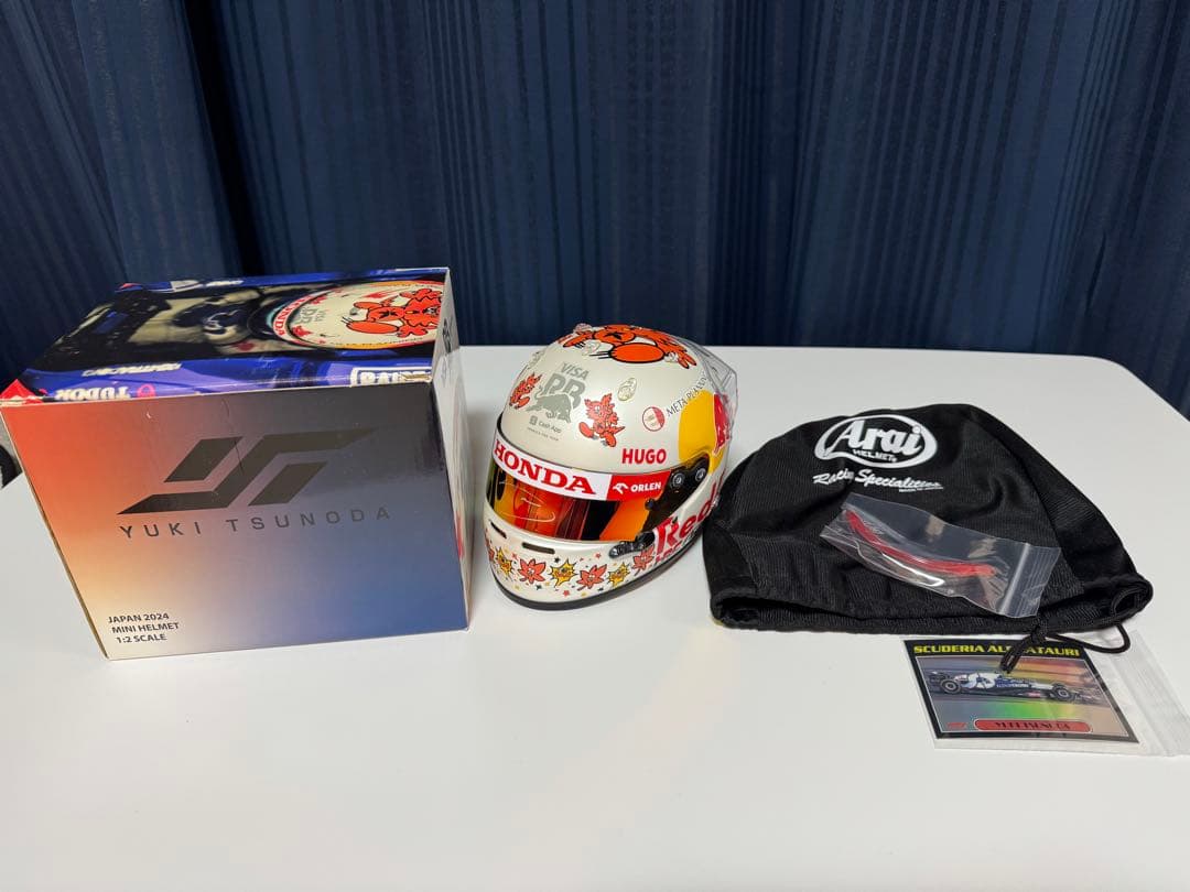 直筆サイン入り F1 VCARB時代 角田裕毅 選手 1/2スケール ヘルメット