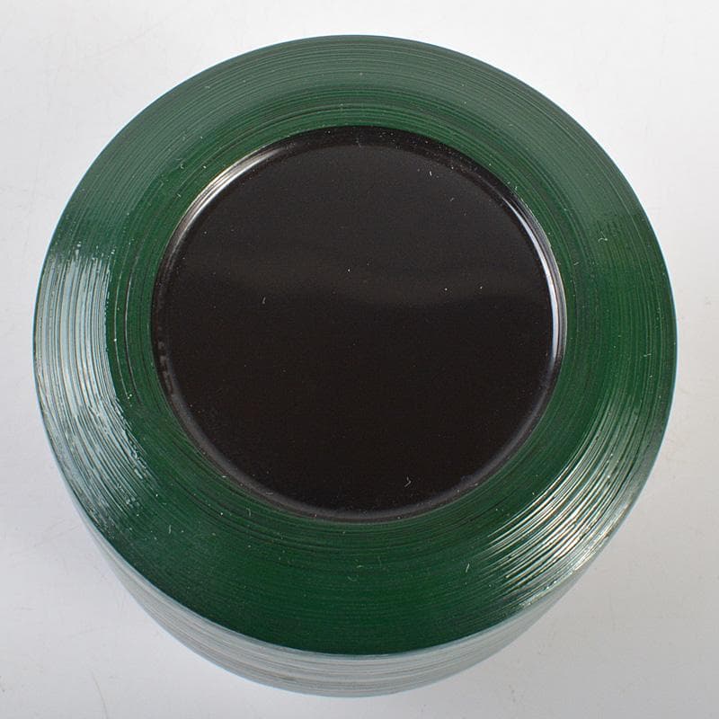 茶道具 蒔絵師 景雲作 青漆刷毛目塗 螺鈿装飾 双鶴蒔絵 雪吹 共箱