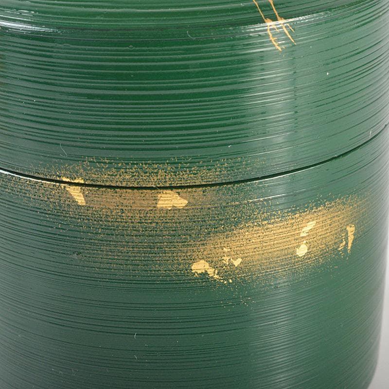 茶道具 蒔絵師 景雲作 青漆刷毛目塗 螺鈿装飾 双鶴蒔絵 雪吹 共箱