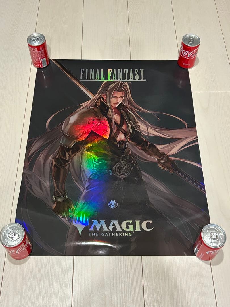 MTG セフィロス ファイナルファンタジー ポスター キラ ホロ【未使用新品】 115)《威名のソルジャー、セフィロス/Sephiroth, Fabled SOLDIER