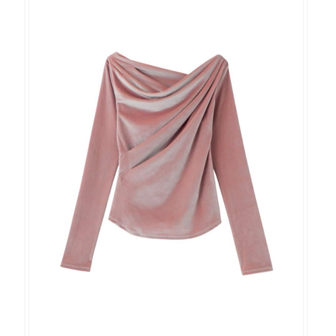 【POPUP限定色】ポローラ GLOSSY VELOURS DRAPE TOPS