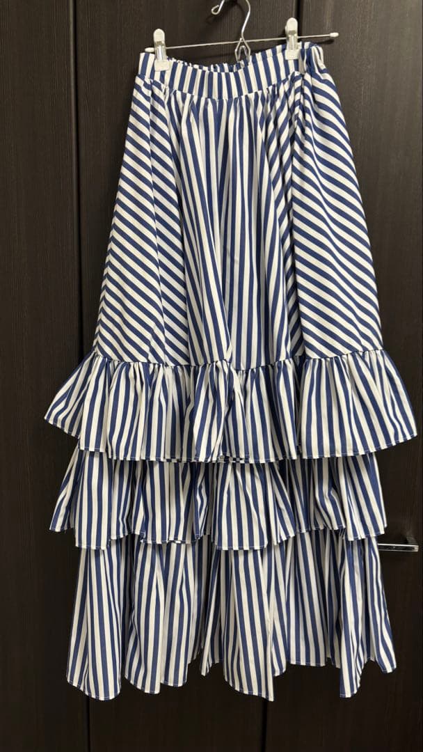 PERNA ペルナ ストライプティアードスカート - メルカリ