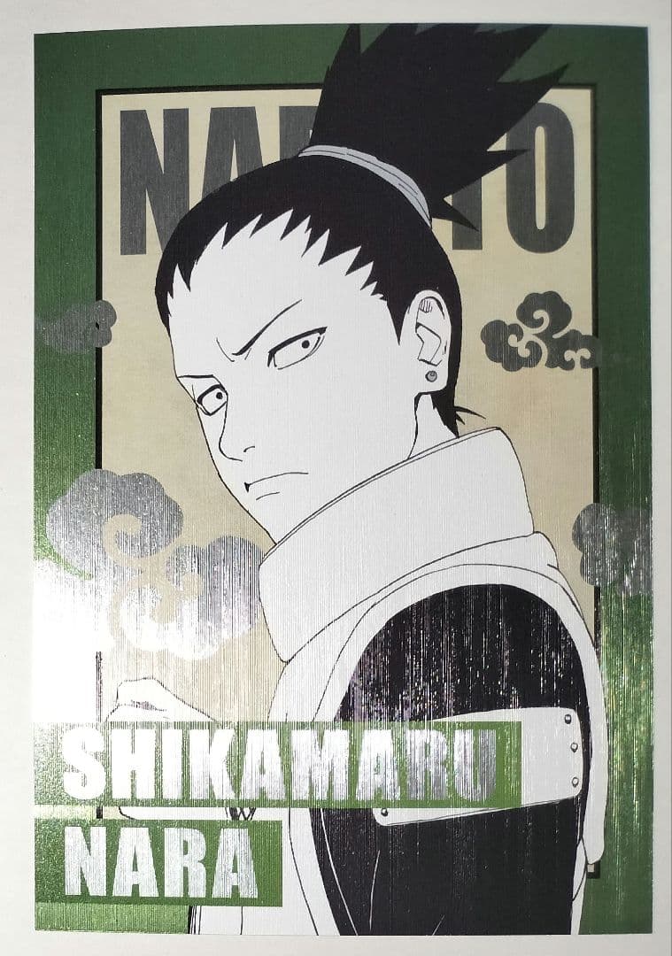 NARUTO ナルト 奈良シカマル メタリックポストカード ジャンプショップ
