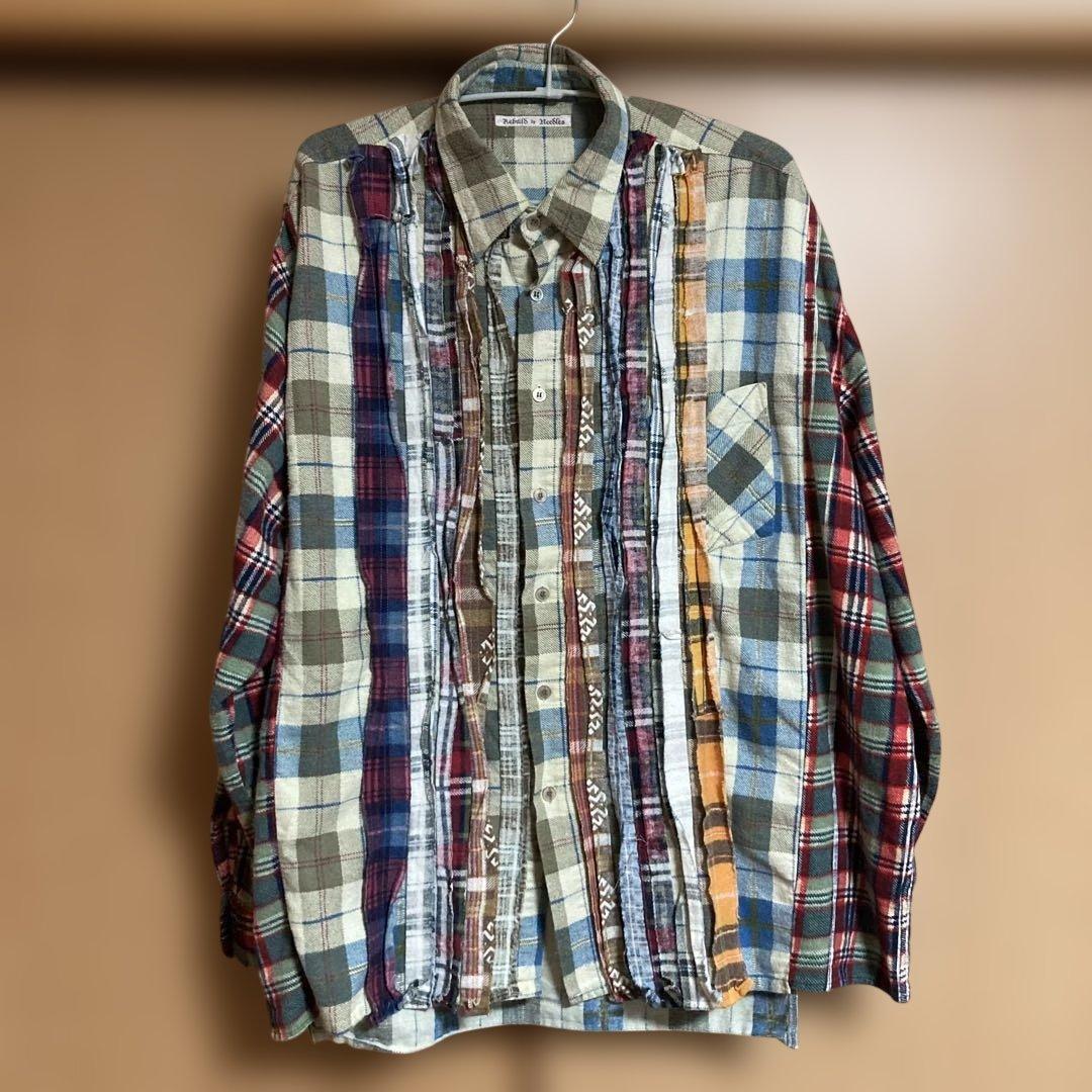 Rebuild by Needles プリントネルシャツ　プリネル