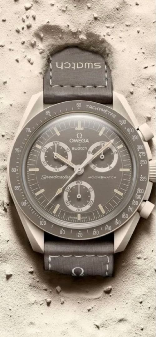 新品オメガスウォッチMISSION ONEARTHDESERTラバーストラップ付