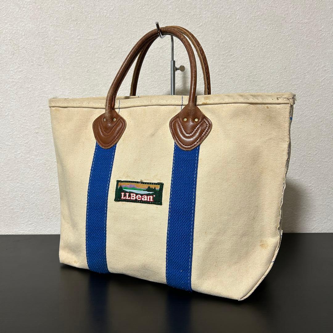80s L.L.Bean エルエルビーン ビーントート レザーハンドル