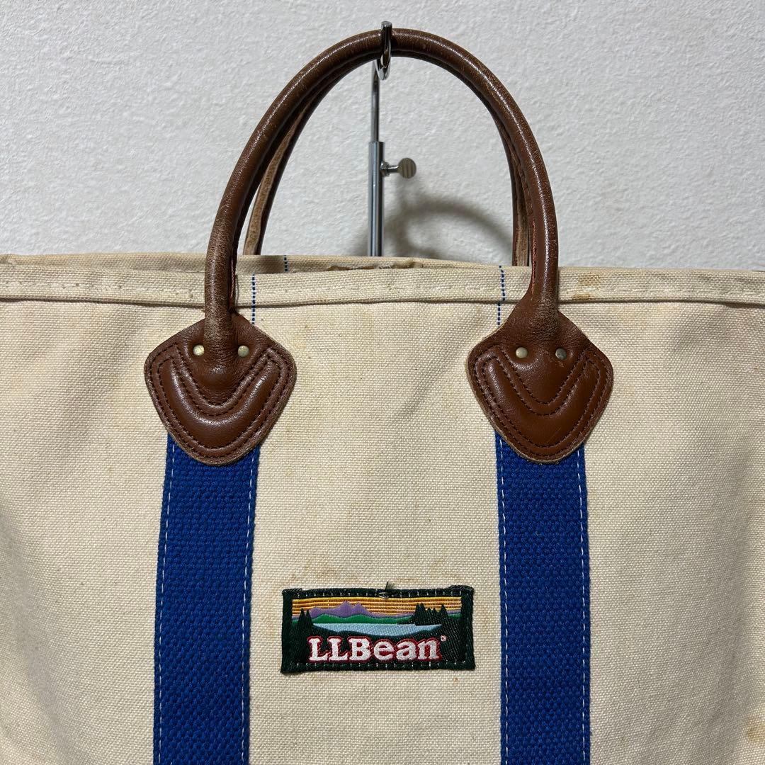 80s L.L.Bean エルエルビーン ビーントート レザーハンドル