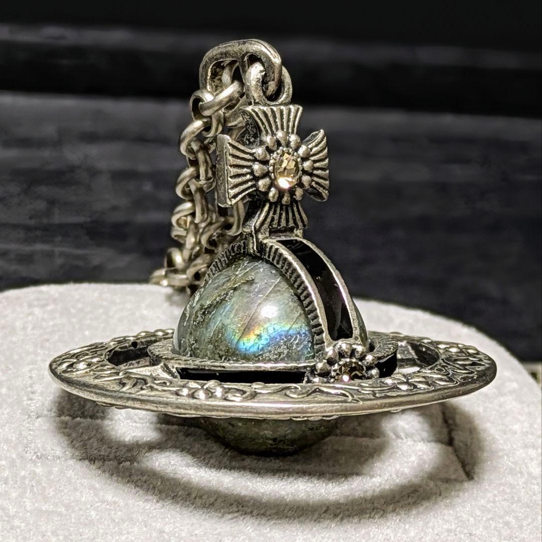 vivienne westwood 天然石 オーナメンタルオーブネックレス - メルカリ