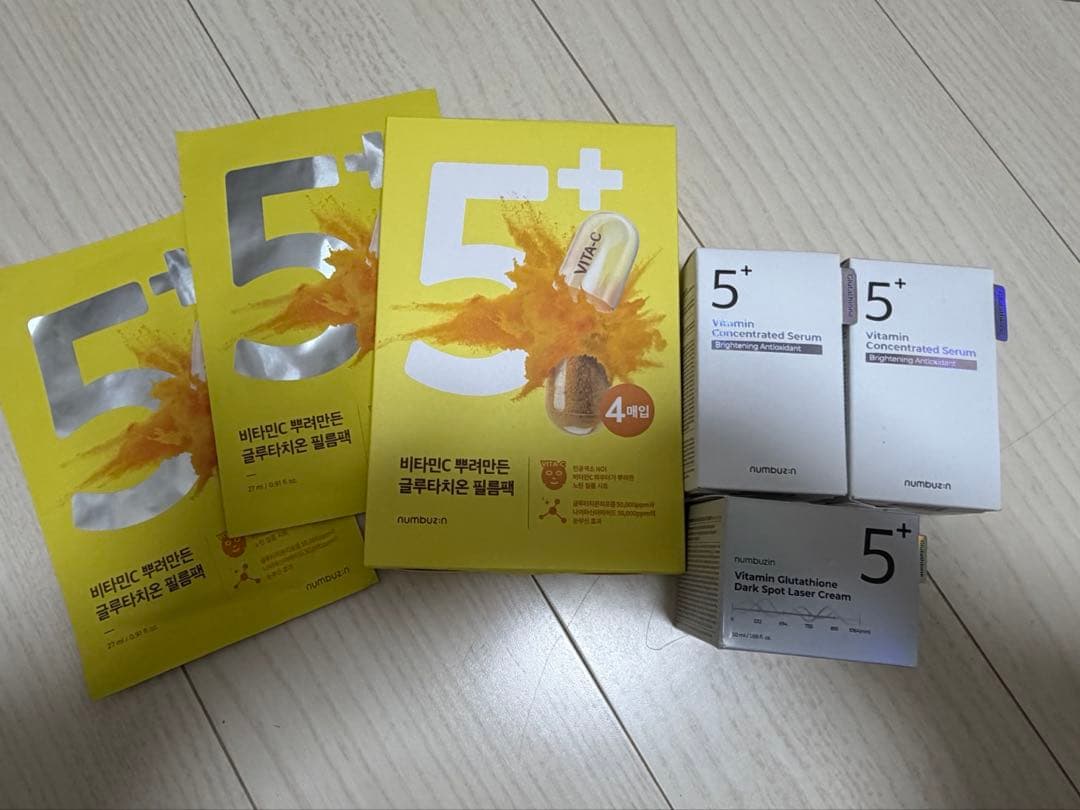 numbuzin 5番 マスク6枚/美容液2個/クリーム