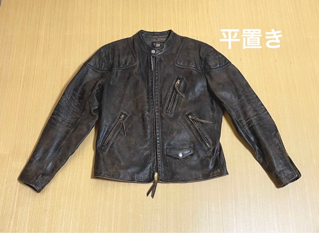 RRL スリム フィット レザー モト ジャケット M - メルカリ