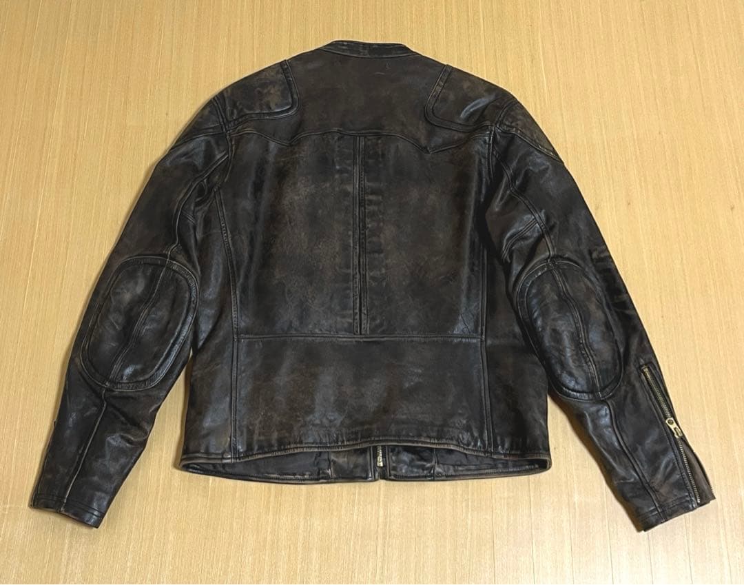 RRL スリム フィット レザー モト ジャケット M - メルカリ