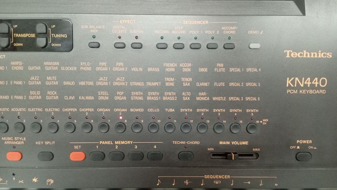 レア・簡易動作確認済】Technics SX-KN440 テクニクスキーボード